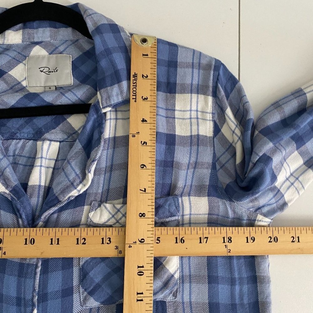 Rails Clara Flannel Button Front Pajama Shirt Siz… - image 8